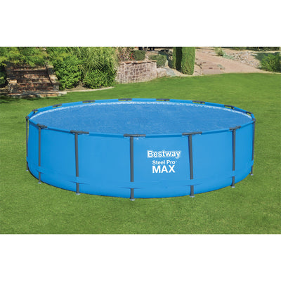 Bestway Flowclear 15' Round Solar Pool Cover for Above Ground Pools (Cover Only)