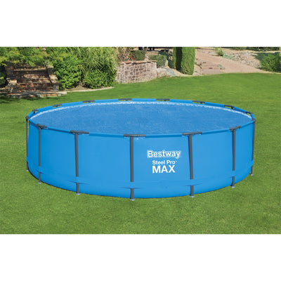 Bestway 15 Foot Round Above Ground Swimming Pool Solar Heat Cover (2 Pack)