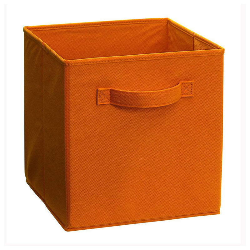 ClosetMaid Fabric Storage Organizer Cube with Handles, Fiesta Orange (Open Box)