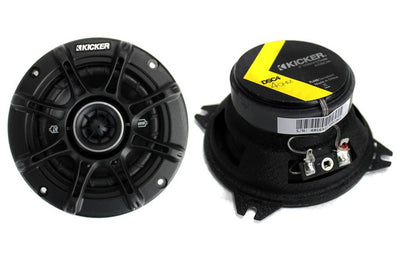 2) Kicker 41DSC44 D-Series 4" 120 Watt 4-Ohm 2-Way Car Audio Coaxial Speakers