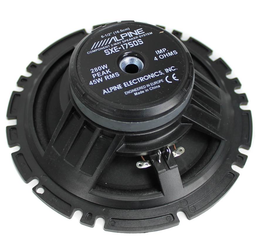 2) Alpine 6.5" 280W Car 2 Way Component Audio Speakers Stereo SXE1750S-Open Box