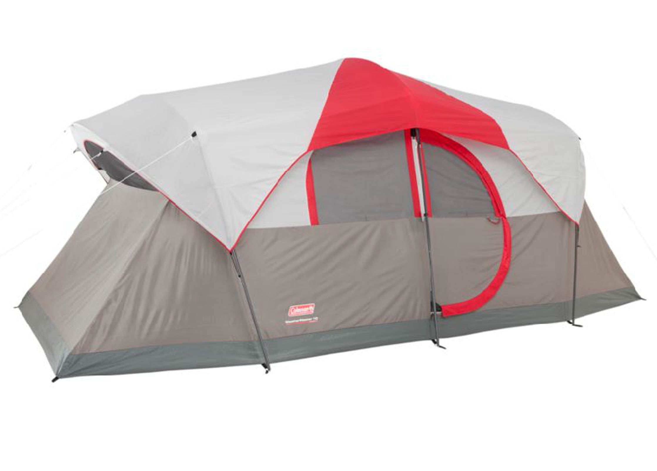 Coleman WeatherMaster 10 Person 2 Room Camping Tent w/ LED Light - Open Box