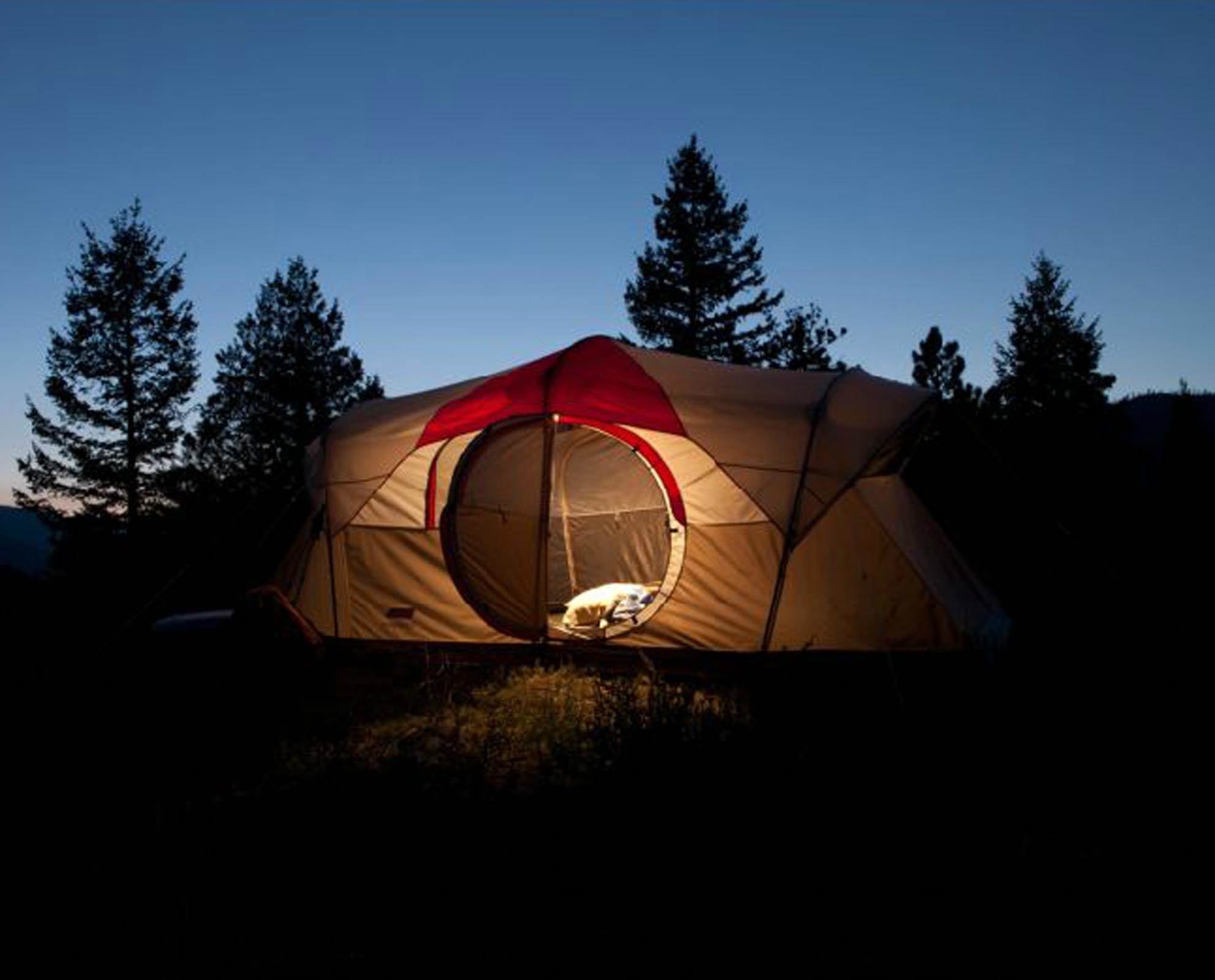 Coleman WeatherMaster 10 Person 2 Room Camping Tent w/ LED Light - Open Box