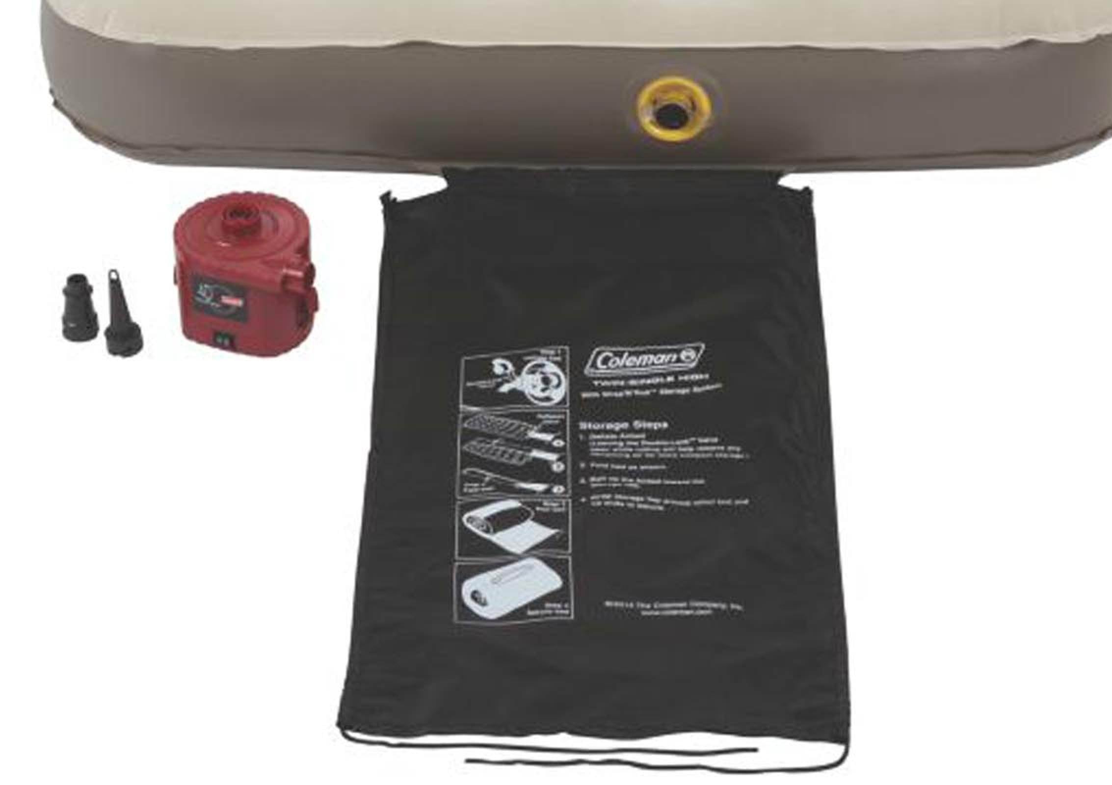 COLEMAN Camping Single High Quickbed Air Bed Twin Mattress w/ Pump (Open Box)