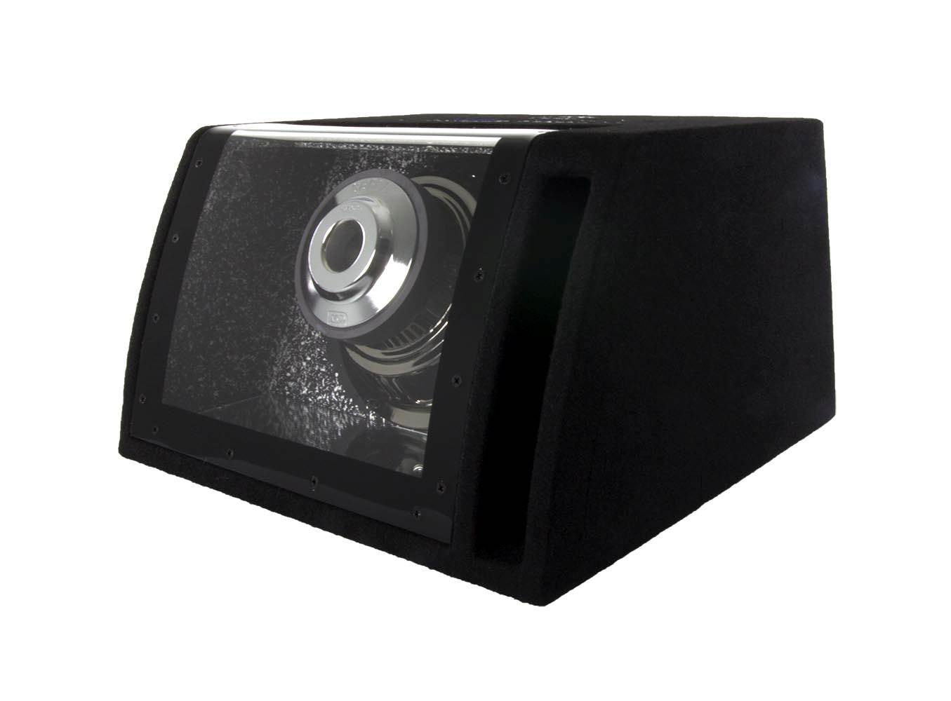 New Dual SBP8A 8" 160W Car Audio Amplified Subwoofer with Bandpass Box Enclosure
