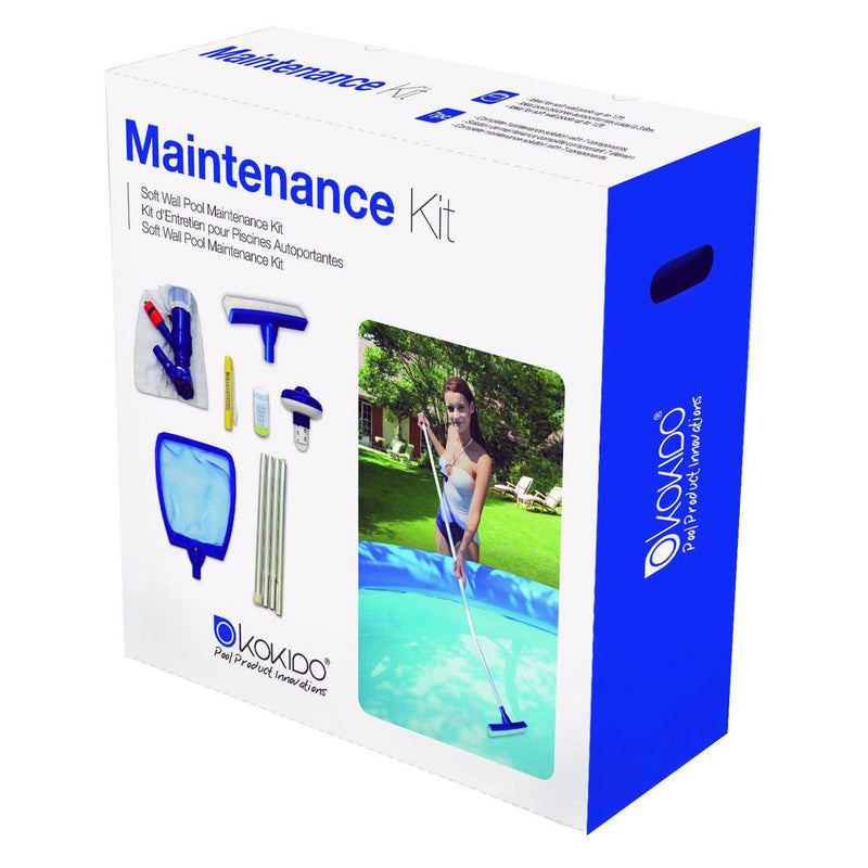 Kokido 7 Piece Pool Starter Maintenance Kit w/ Vacuum (For Parts)