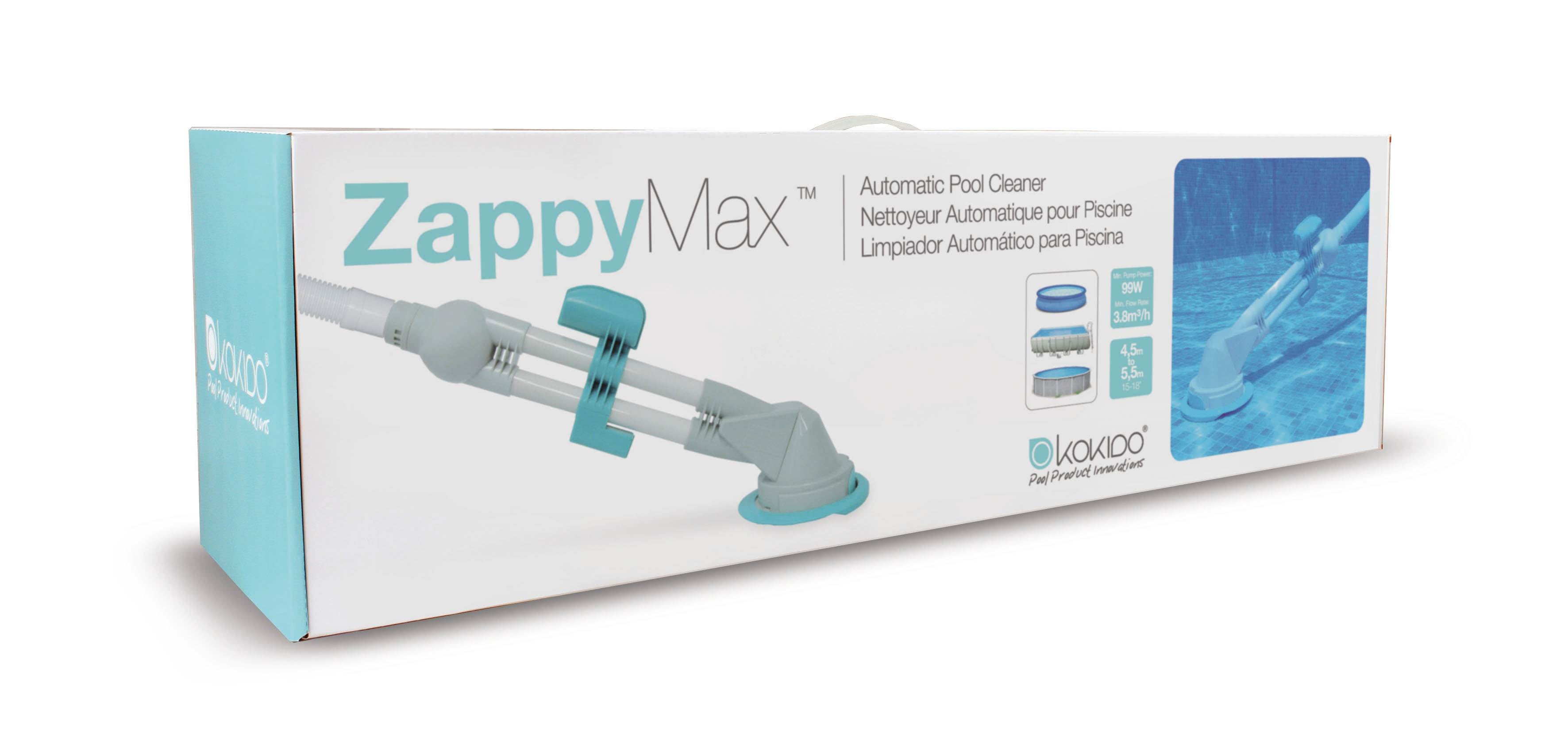 Kokido Zappy Max Automatic Vac Swimming Pool Vacuum Cleaner K766CBX (Open Box)