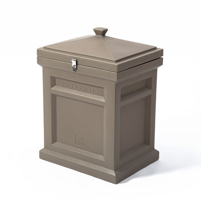 Step2 Deluxe Outdoor Mail Package Delivery Box Container, Rich Mocha (Open Box)