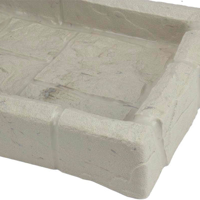 Suncast SB24 Decorative Rain Gutter Downspout Splash Block, Light Taupe (4 Pack) - VMInnovations