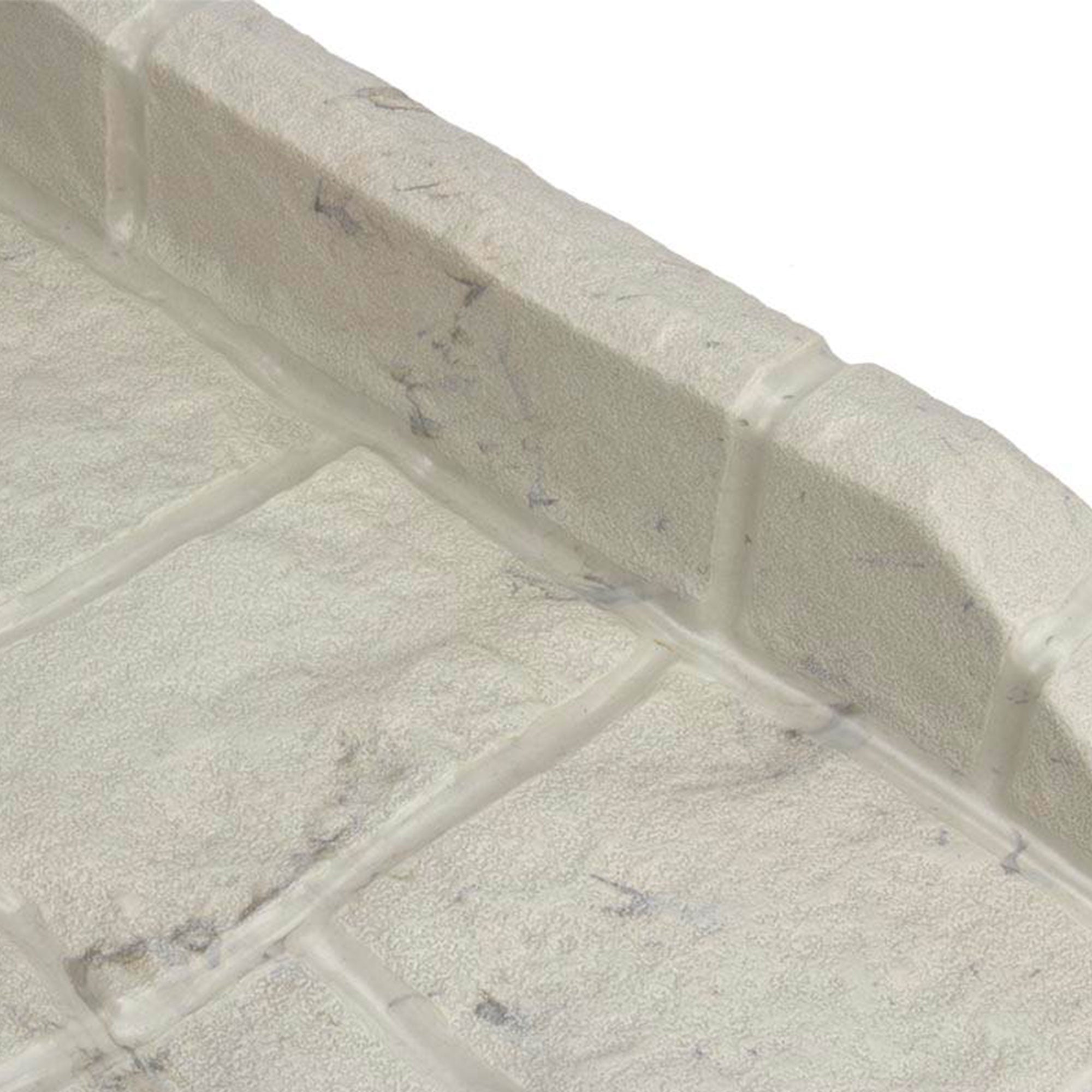 Suncast SB24 Decorative Rain Gutter Downspout Splash Block, Light Taupe (4 Pack) - VMInnovations