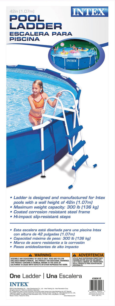 Intex Above Ground Swimming Pool Ladder for 42" Wall Height Pools (Open Box)
