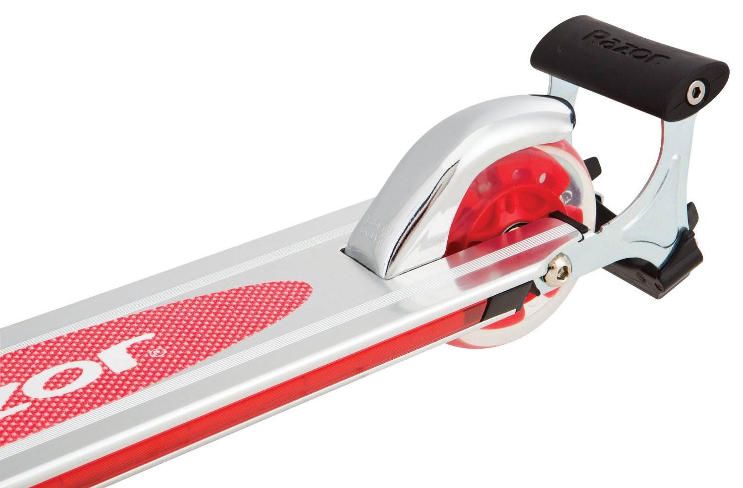Razor Spark 2.0 Folding Kick Scooter w/ LED Lights - Red | 13010458R - Open Box