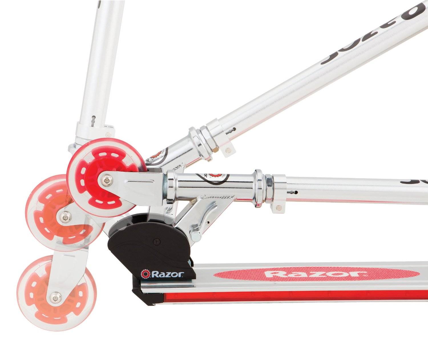 Razor Spark 2.0 Folding Kick Scooter w/ LED Lights - Red | 13010458R - Open Box