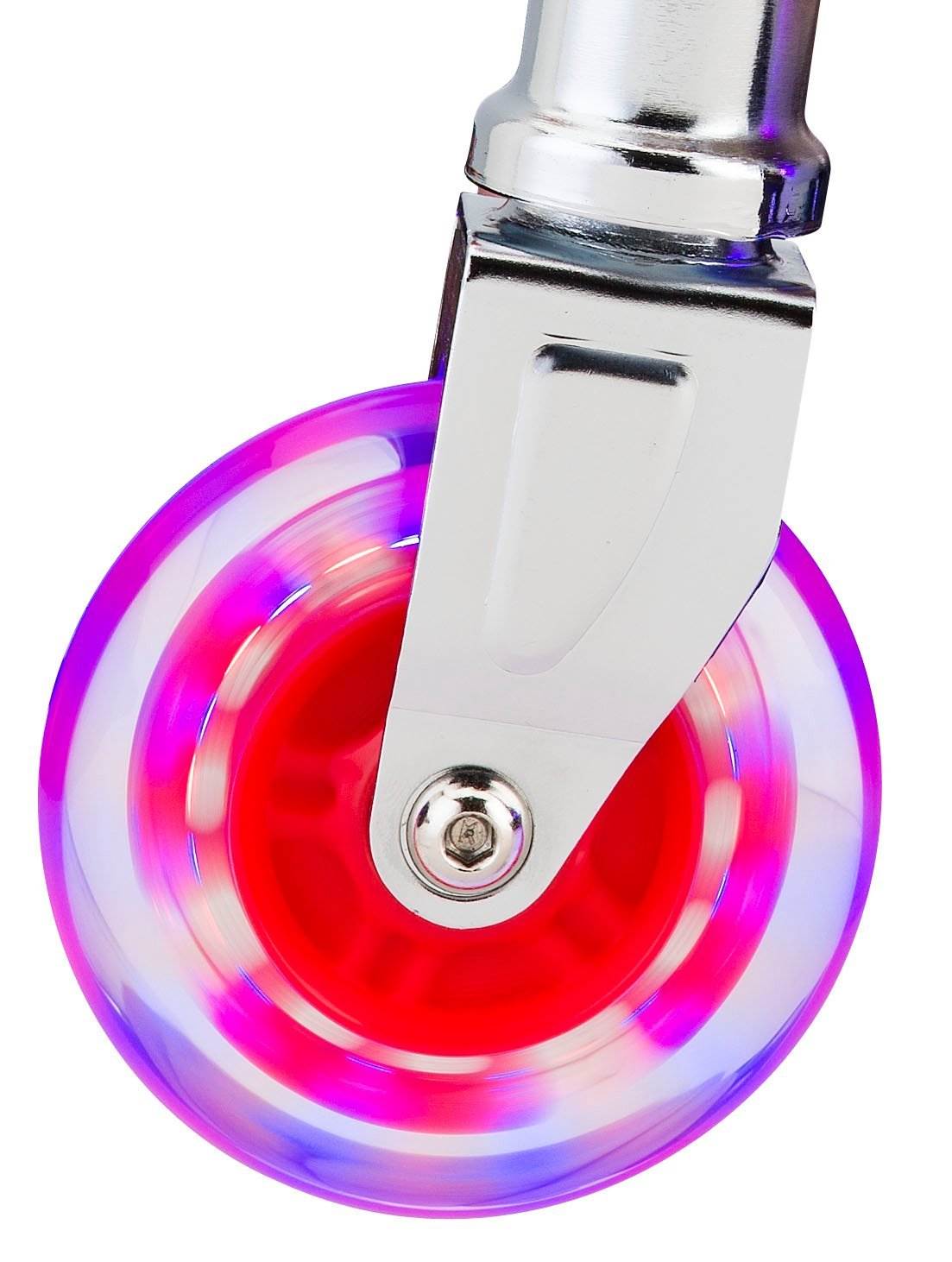 Razor Spark 2.0 Folding Kick Scooter w/ LED Lights - Red | 13010458R - Open Box