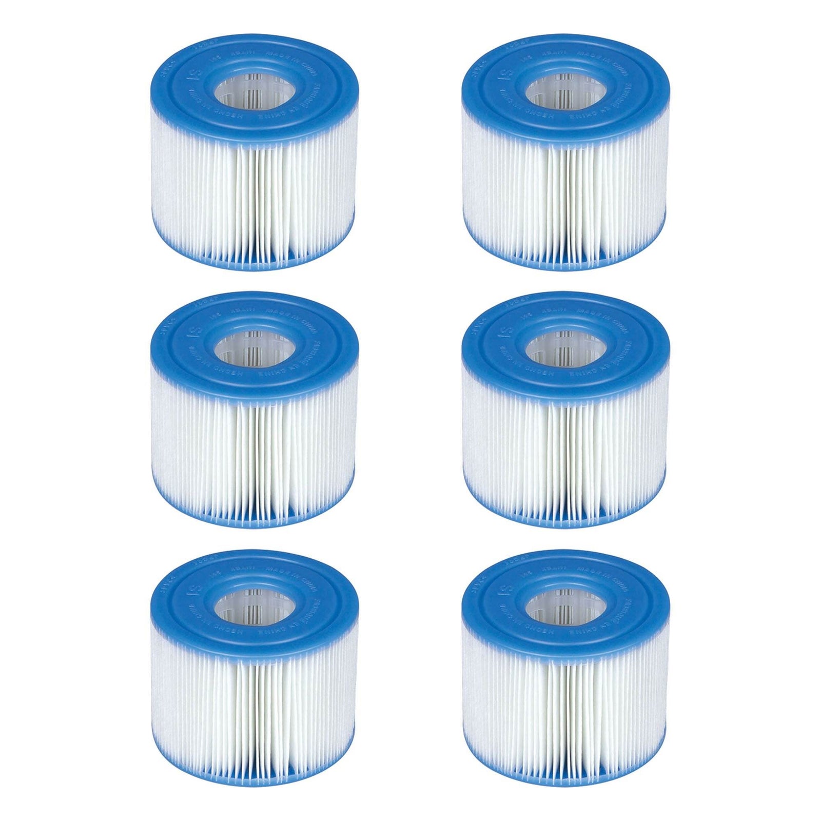 Intex 29001E PureSpa Type S1 Easy Set Pool Filter Cartridges (6 Filters) - VMInnovations