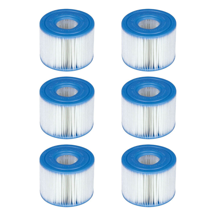 Intex 29001E PureSpa Type S1 Easy Set Pool Filter Cartridges (6 Filters)