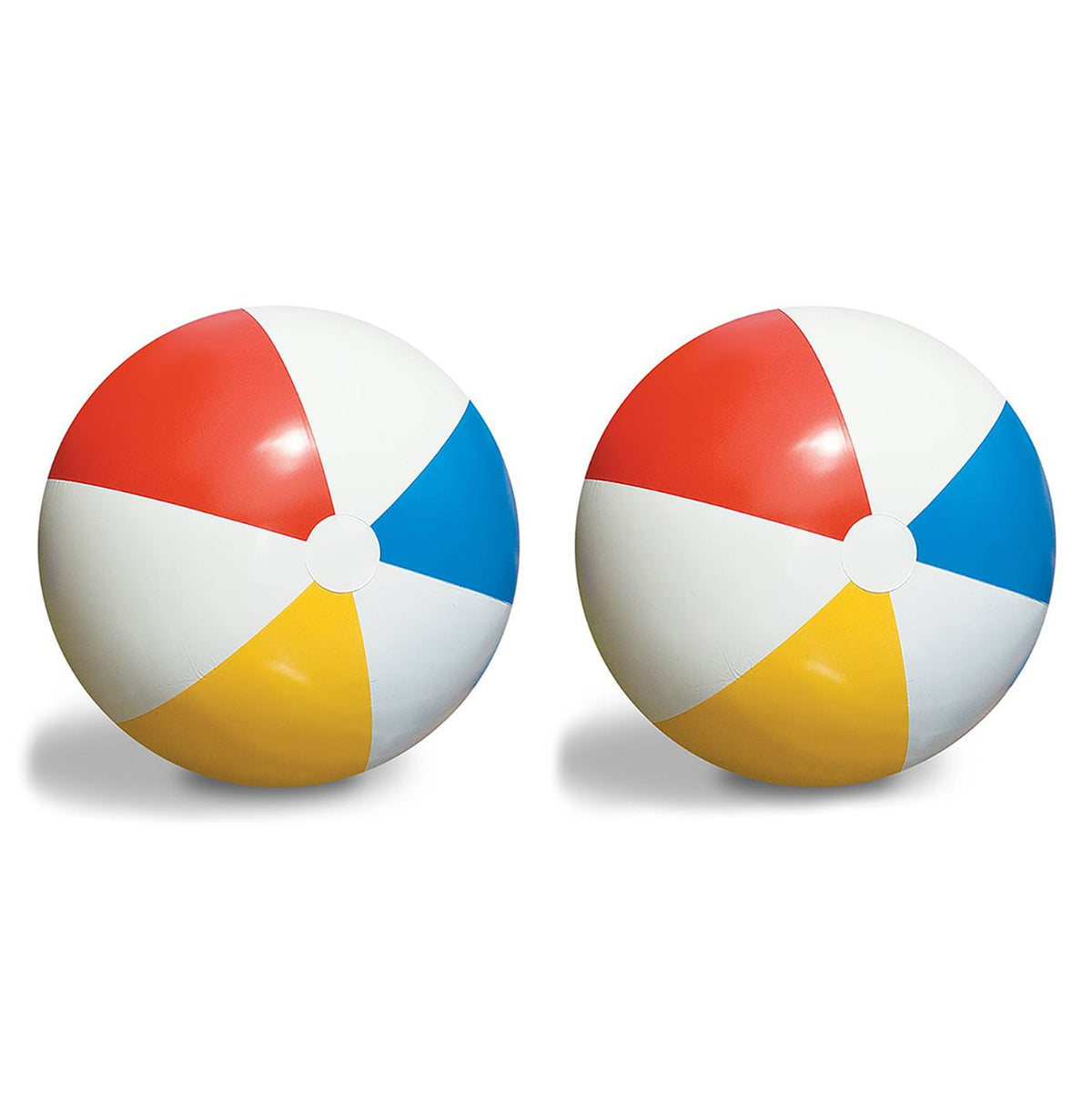 2-Pack Swimline Inflatable 36-Inch Classic Rainbow Giant Beach Balls | 2 x 90036