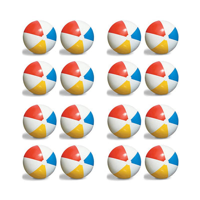 16-Pack Swimline Inflatable 36" Classic Rainbow Giant Beach Balls | 16 x 90036