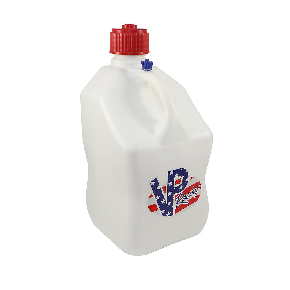 VP Racing Fuels 5.5 Gal Motorsport Plastic Utility Jug and 14 In Hose, Patriotic