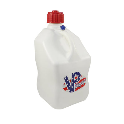 VP Racing Fuels 5.5 Gal Motorsport Plastic Utility Jug and 14 In Hose, Patriotic