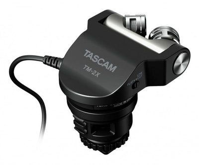Tascam TM-2X High Quality X-Y Stereo Cardioid Microphone DSLR (Open Box)