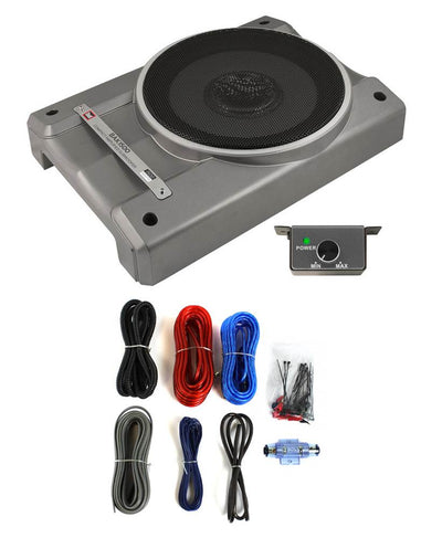 Dual BAK1500 1500 Watts Low-Profile Amplified Powered Car Subwoofer + Amp Kit