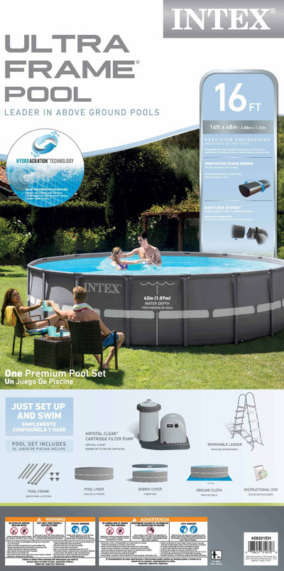 Intex 16' x 48" UltraFrame Swimming Pool Set w/ 1500 GPH Pump (Open Box)