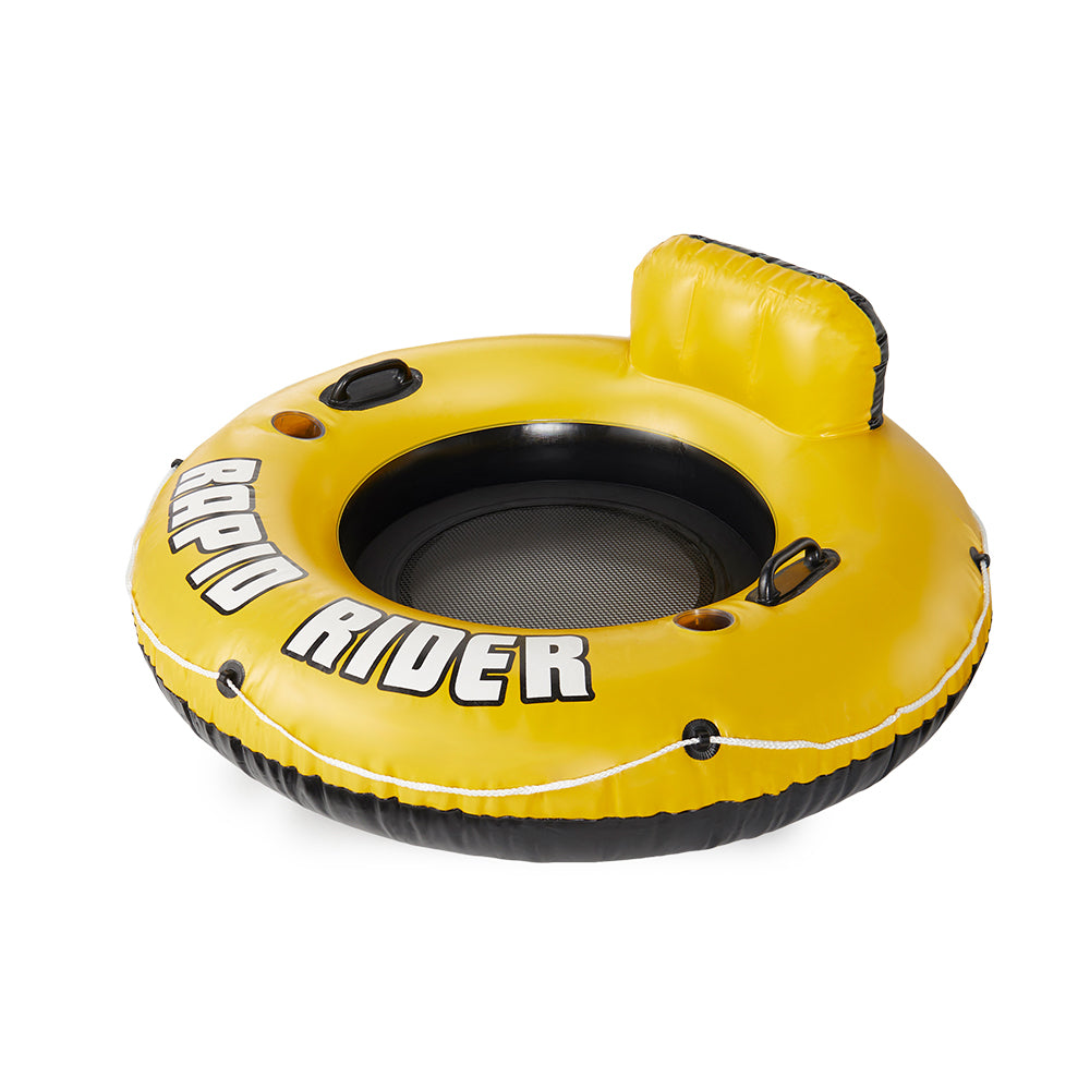 Bestway CoolerZ Rapid Rider 53" Inflatable Pool River Raft Tube Float, Yellow