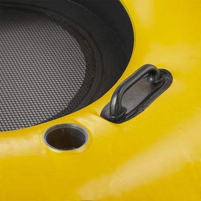 Bestway CoolerZ Rapid Rider 53" Inflatable Pool River Raft Tube Float, Yellow