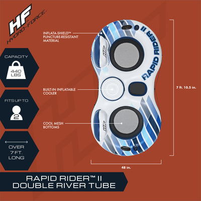 Bestway Hydro-Force Rapid Rider Inflatable Double Water River Tube (Open Box) - VMInnovations