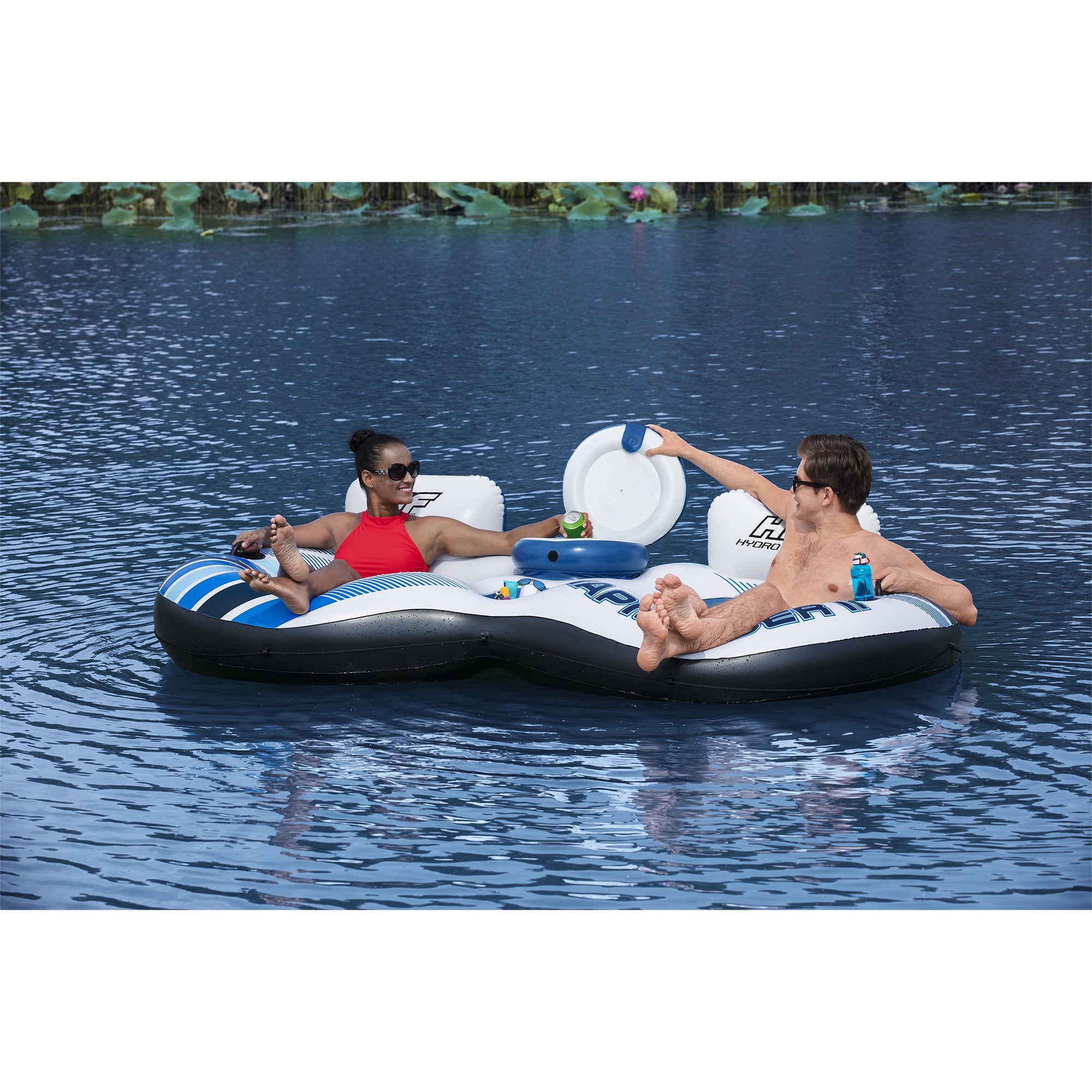 Bestway Rapid Rider 95 Inch Inflatable 2 Person River Raft Tube, Color May Vary (For Parts)