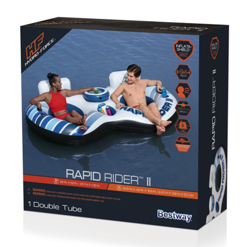 Bestway Hydro-Force Rapid Rider Inflatable Double Water River Tube (Open Box)