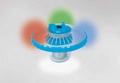 Intex Above Ground 3-Color LED Floating Swimming Pool Light | Blue (Open Box)