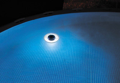 Intex Above Ground 3-Color LED Floating Swimming Pool Light | Blue (Open Box)