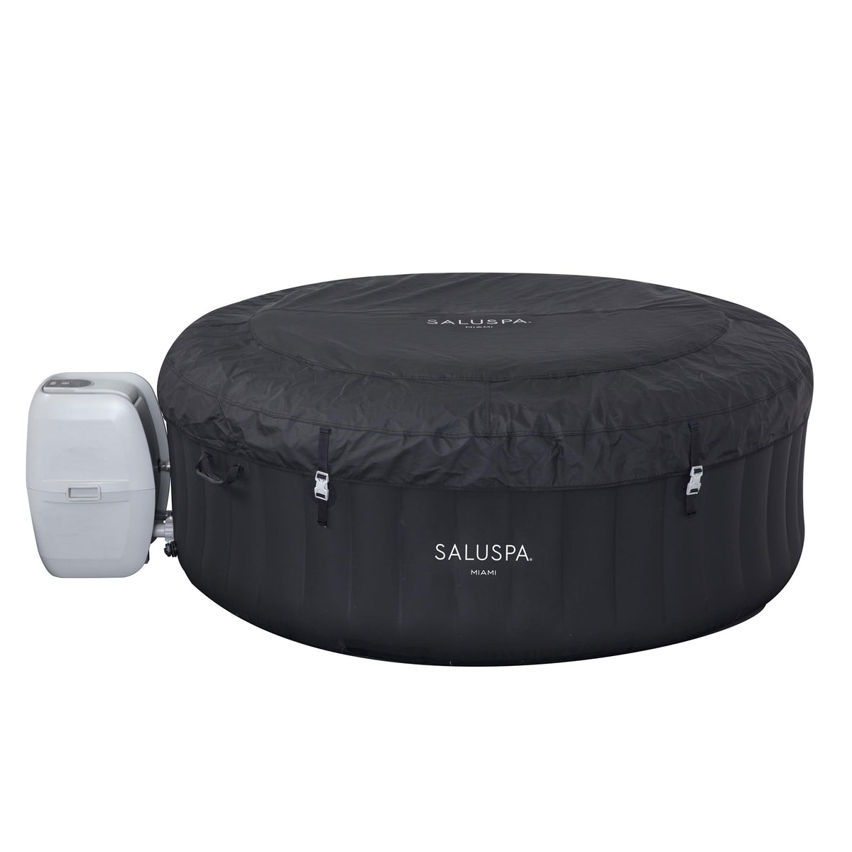 Bestway SaluSpa Miami 4 Person Inflatable Hot Tub w/ API EZ Balancing Chemicals
