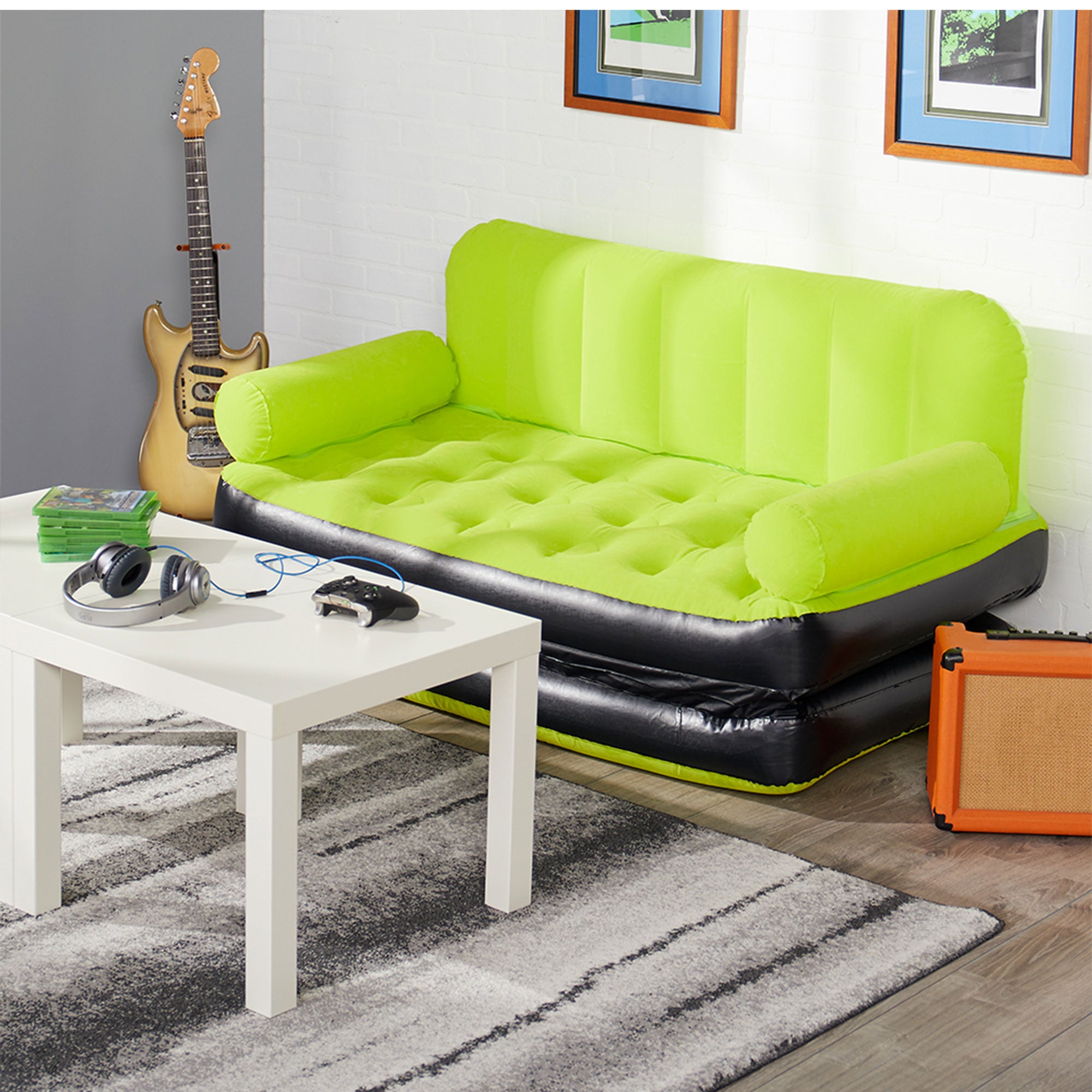 Bestway Multi-Max Air Couch With Sidewinder AC Air Pump - Green | 10026 (Used)