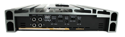 QPower 4 Gauge Wire Kit & Pyramid PB918 2000 Watt 2 Channel Car Audio Amplifier