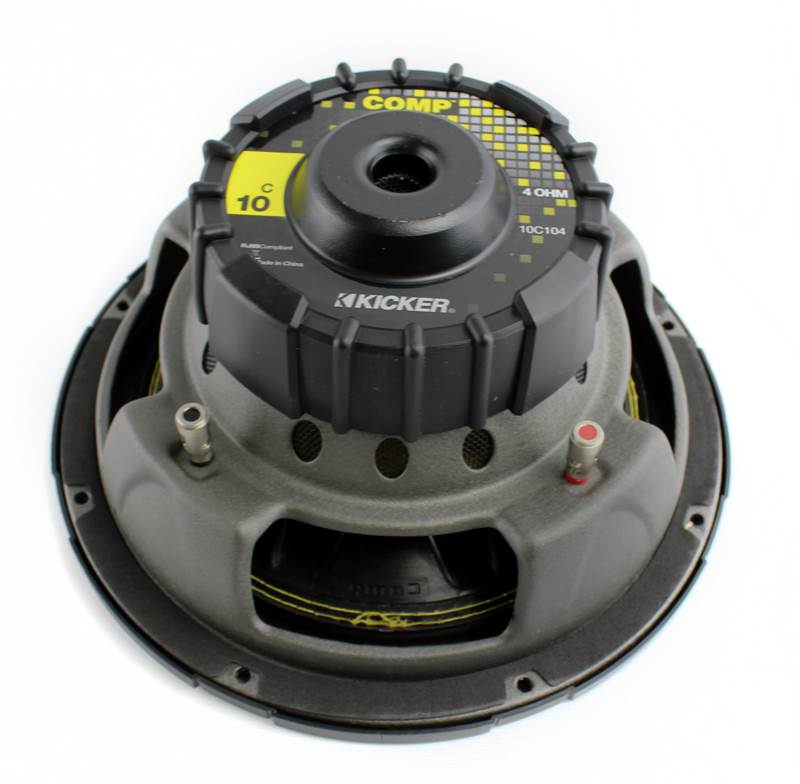 2) Kicker 10C104 10" 600 Watt 4 Ohm Car Subwoofers + 1000W Amplifier + Amp Kit