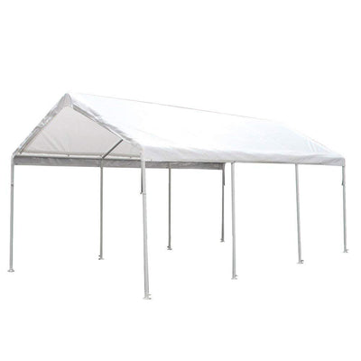 King Canopy Hercules 10 x 20 Foot 8 Leg Outdoor Shade Canopy, White (Open Box)