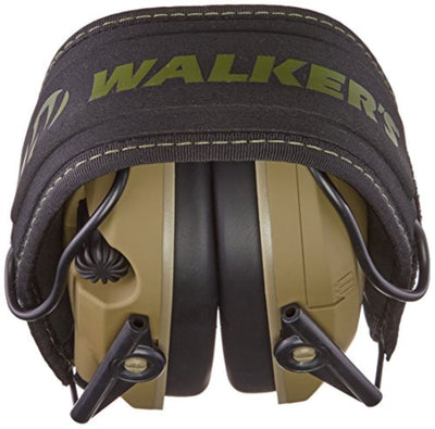 Walker's Razor Slim Shooter Patriot Electronic Protection Earmuffs with Case