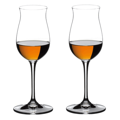 Riedel 6.0 Ounce Vinum Cognac Fine Clear Crystal Flute Glasses, Set of 2