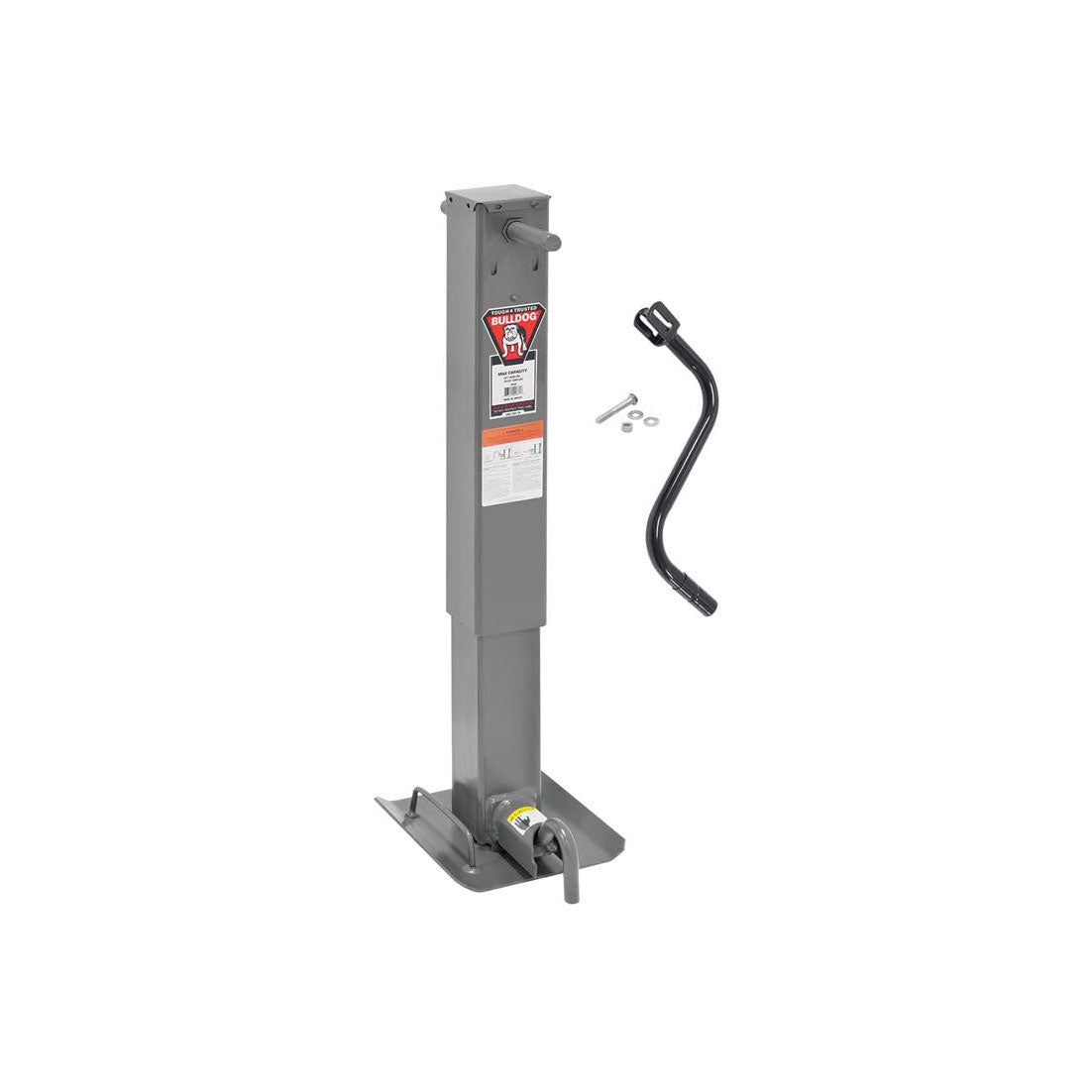 Bulldog 12000 Lb HD Sidewind Heavy Duty Square Trailer Jack with Drop Leg (Used)