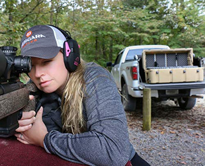 Walker's Razor Slim Shooter Electronic Folding Hearing Protection Earmuff, Pink