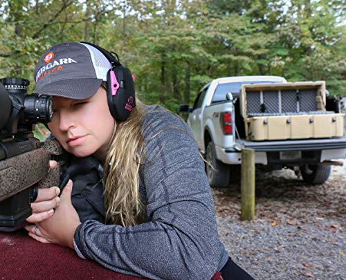 Walker's Razor Slim Shooter Electronic Folding Hearing Protection Earmuff, Pink