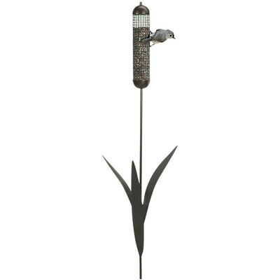 Woodlink 36" Tall Portable Cattail Stake Bird Feeder w/Metal Mesh Cage (2 Pack) - VMInnovations