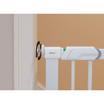 Safety Flat Step Pressure Mounted Doorway Stairway Baby Safety Gate, (Open Box) - VMInnovations