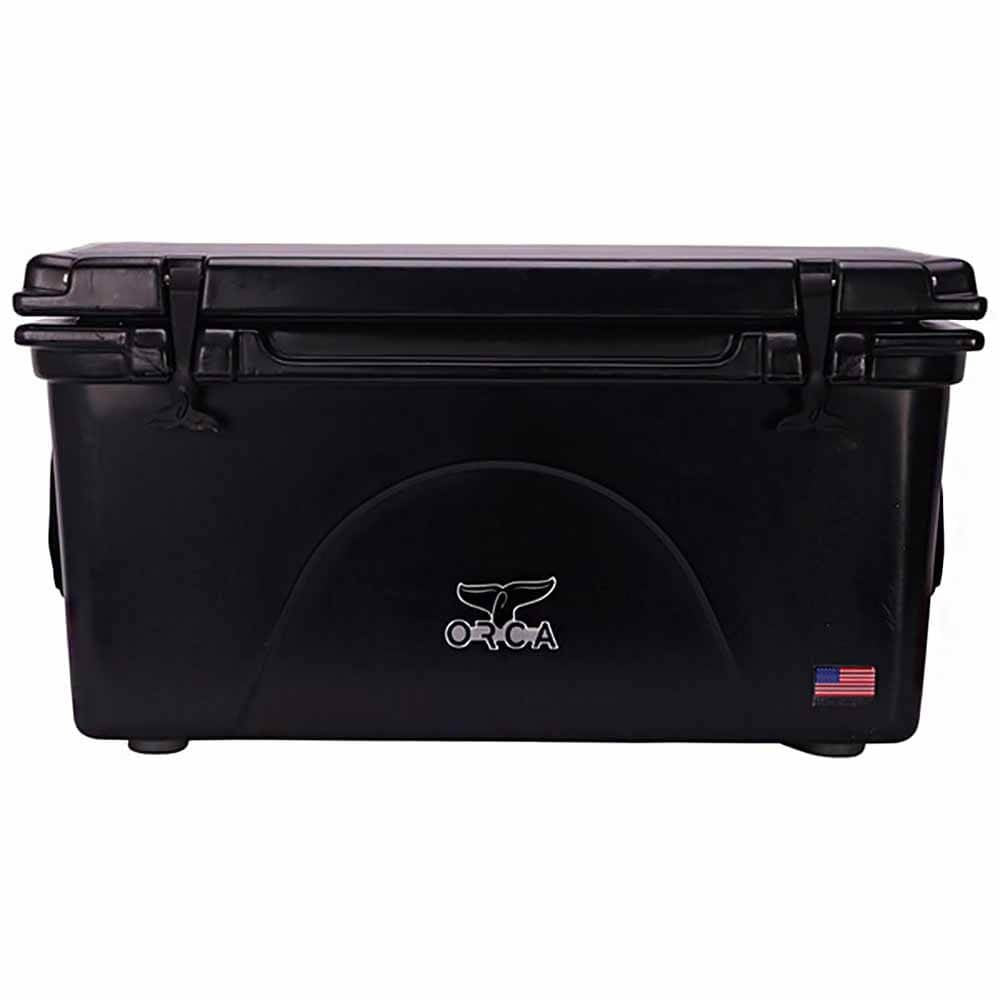 Orca ORCBK075 75 Quart 15 Gallon Roto Molded Insulated Outdoor Ice Cooler, Black