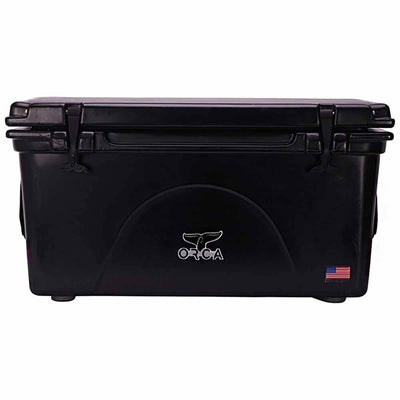 Orca ORCBK075 75 Quart 15 Gallon Roto Molded Insulated Outdoor Ice Cooler, Black