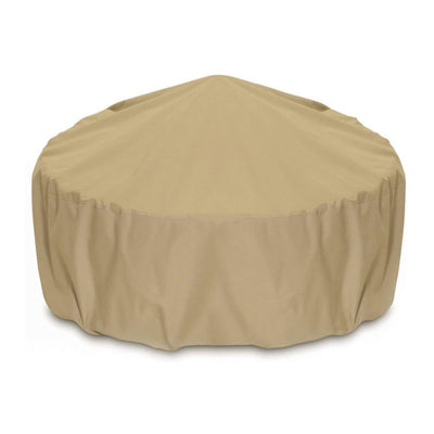 Two Dogs Designs Fire Pit Cover with UV Protection, 80 Inch, Khaki (Used)