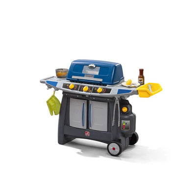 Step2 Pretend Play Battery Powered Sizzle & Smoke Barbecue Grill w/ Cooking Set